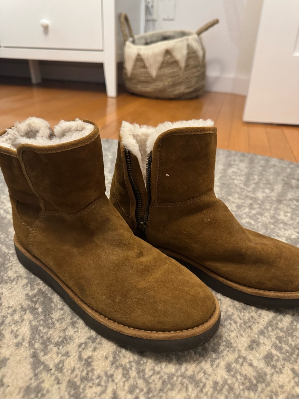 UGG Chestnut Brown Suede Ankle Boots